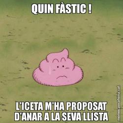 QUIN FÀSTIC ! L'ICETA M'HA PROPOSAT D'ANAR A LA SEVA LLISTA