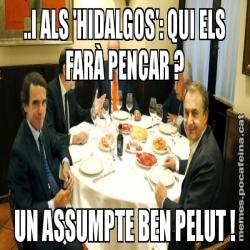 ..I ALS 'HIDALGOS': QUI ELS FARÀ PENCAR ? UN ASSUMPTE BEN PELUT !