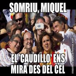 SOMRIU, MIQUEL EL 'CAUDILLO' ENS MIRA DES DEL CEL