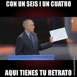 CON UN SEIS I UN CUATRO AQUI TIENES TU RETRATO