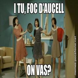 I TU, FOC D'AUCELL ON VAS?