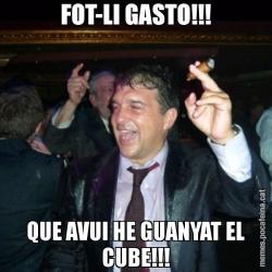 FOT-LI GASTO!!! QUE AVUI HE GUANYAT EL CUBE!!!