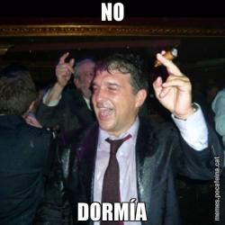 NO DORMÍA