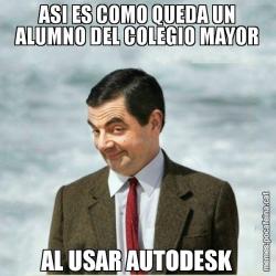 ASI ES COMO QUEDA UN ALUMNO DEL COLEGIO MAYOR AL USAR AUTODESK