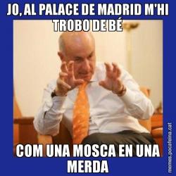 JO, AL PALACE DE MADRID M'HI TROBO DE BÉ COM UNA MOSCA EN UNA MERDA