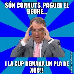 SÓN CORNUTS, PAGUEN EL BEURE... I LA CUP DEMANA UN PLA DE XOC!!