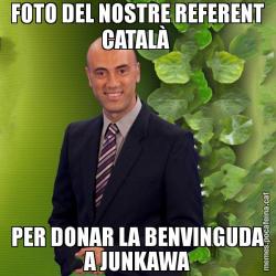 FOTO DEL NOSTRE REFERENT CATALÀ  PER DONAR LA BENVINGUDA A JUNKAWA