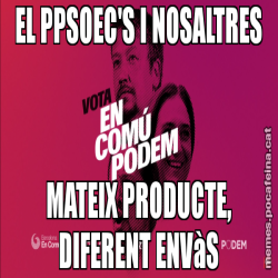 EL PPSOEC'S I NOSALTRES MATEIX PRODUCTE, DIFERENT ENVàS