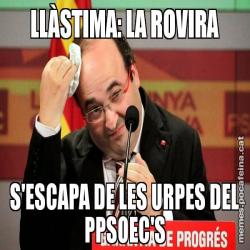 LLÀSTIMA: LA ROVIRA S'ESCAPA DE LES URPES DEL PPSOEC'S