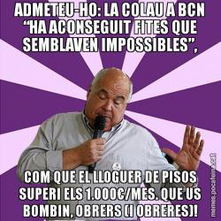 ADMETEU-HO: LA COLAU A BCN “HA ACONSEGUIT FITES QUE SEMBLAVEN IMPOSSIBLES”, COM QUE EL LLOGUER DE PISOS SUPERI ELS 1.000€/MES. QUE US BOMBIN, OBRERS (I OBRERES)!