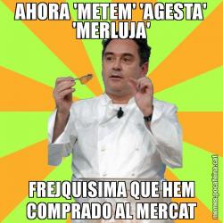 AHORA 'METEM' 'AGESTA' 'MERLUJA' FREJQUISIMA QUE HEM COMPRADO AL MERCAT