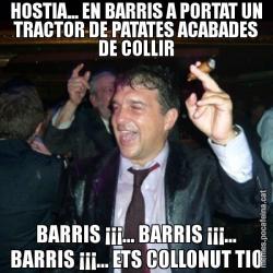 HOSTIA... EN BARRIS A PORTAT UN TRACTOR DE PATATES ACABADES DE COLLIR BARRIS ¡¡¡... BARRIS ¡¡¡... BARRIS ¡¡¡... ETS COLLONUT TIO