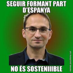 SEGUIR FORMANT PART D'ESPANYA NO ÉS SOSTENIIIBLE