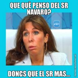 QUE QUÈ PENSO DEL SR NAVARO? DONCS QUE EL SR MAS...
