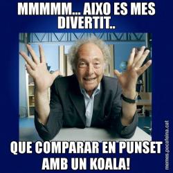 MMMMM... AIXO ES MES DIVERTIT.. QUE COMPARAR EN PUNSET AMB UN KOALA!
