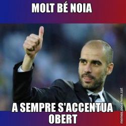 MOLT BÉ NOIA  A SEMPRE S'ACCENTUA OBERT