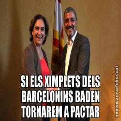 SI ELS XIMPLETS DELS BARCELONINS BADEN TORNAREM A PACTAR