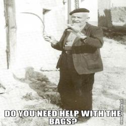 DO YOU NEED HELP WITH THE BAGS?