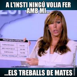 A L'INSTI NINGÚ VOLIA FER AMB MI... ...ELS TREBALLS DE MATES
