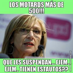 LOS MOTARDS MÁS DE 500!!! QUE LES SUSPENDAN... EJEM.. EJEM.. TIENEN ESTAUTOS??