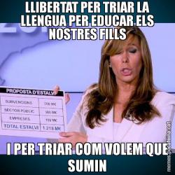 LLIBERTAT PER TRIAR LA LLENGUA PER EDUCAR ELS NOSTRES FILLS I PER TRIAR COM VOLEM QUE SUMIN