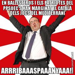 EN BALLESTEROS I ELS PATRIOTES DEL PPSOEC'S HAN MARGINAT EL CATALÀ DELS JOCS DEL MEDITERRANI ARRRIBAAASPAAANYAAA!!