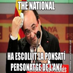 THE NATIONAL HA ESCOLLIT LA PONSATÍ PERSONATGE DE L'ANY