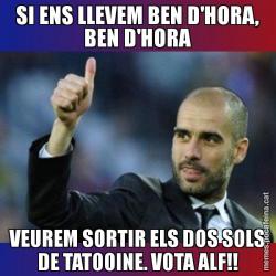 SI ENS LLEVEM BEN D'HORA, BEN D'HORA VEUREM SORTIR ELS DOS SOLS DE TATOOINE. VOTA ALF!!