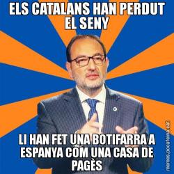 ELS CATALANS HAN PERDUT EL SENY LI HAN FET UNA BOTIFARRA A ESPANYA COM UNA CASA DE PAGÈS
