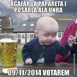 AGAFAR LA PAPARETA I POSARLA ALA UNRA 09/11/2014 VOTAREM