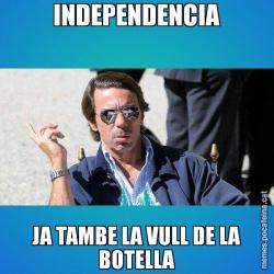 INDEPENDENCIA JA TAMBE LA VULL DE LA BOTELLA