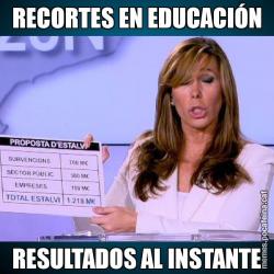 RECORTES EN EDUCACIÓN RESULTADOS AL INSTANTE