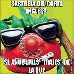 SASTREIA DEL CORTE INGLÉS?  SÍ, ANUL·LI ELS "TRAJES" DE LA CUP