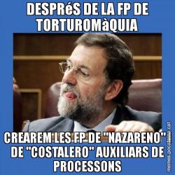 DESPRéS DE LA FP DE TORTUROMàQUIA CREAREM LES FP DE "NAZARENO" I DE "COSTALERO" AUXILIARS DE PROCESSONS