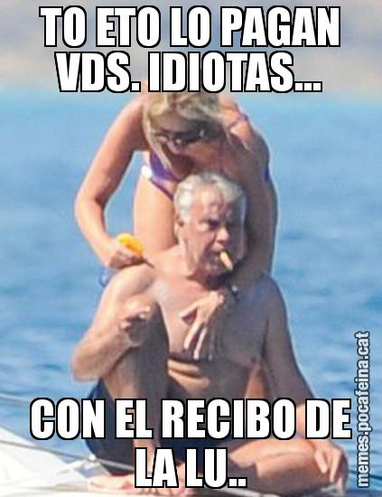TO ETO LO PAGAN VDS. IDIOTAS... CON EL RECIBO DE LA LU..