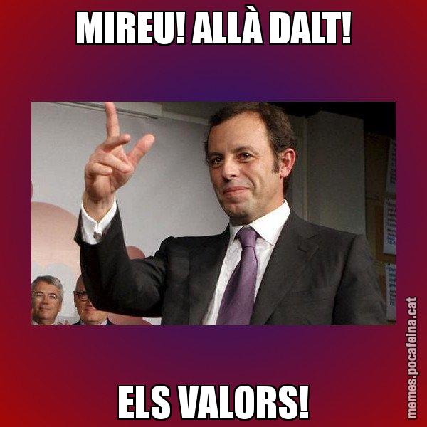 MIREU! ALLÀ DALT! ELS VALORS! - Sandro Rossell