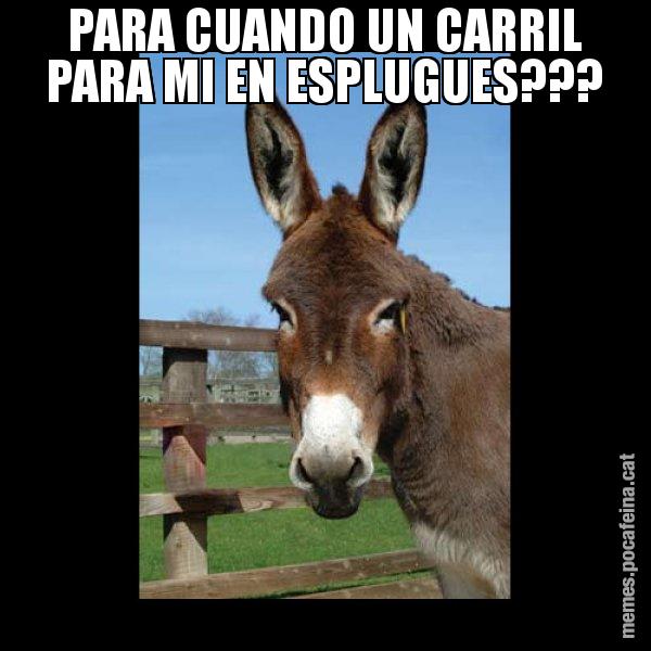 PARA CUANDO UN CARRIL PARA MI EN ESPLUGUES??? - El burro Català