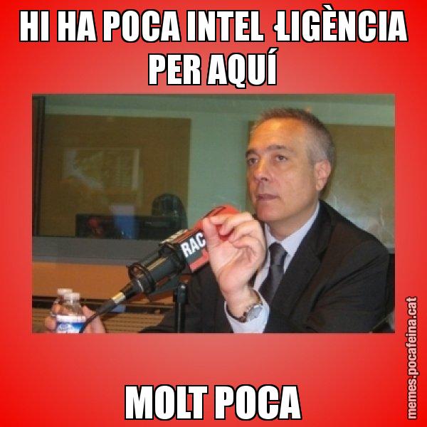 HI HA POCA INTEL·LIGÈNCIA PER AQUÍ MOLT POCA - Pere Navarro Titoleta