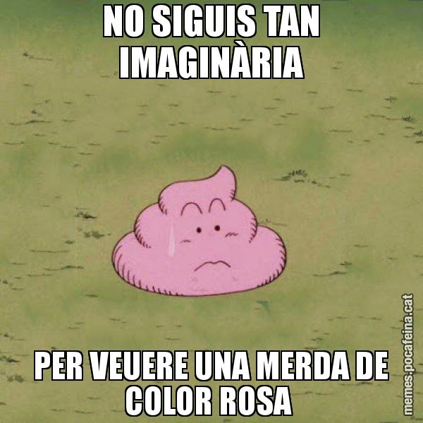 NO SIGUIS TAN IMAGINÀRIA PER VEUERE UNA MERDA DE COLOR ROSA - Caca