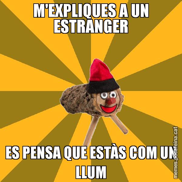 M'EXPLIQUES A UN ESTRANGER ES PENSA QUE ESTÀS COM UN LLUM - El tió