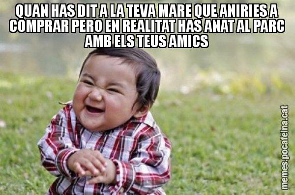 QUAN HAS DIT A LA TEVA MARE QUE ANIRIES A COMPRAR PERO EN REALITAT HAS ANAT AL PARC AMB ELS TEUS AMICS - El diabòlic nen asiàtic
