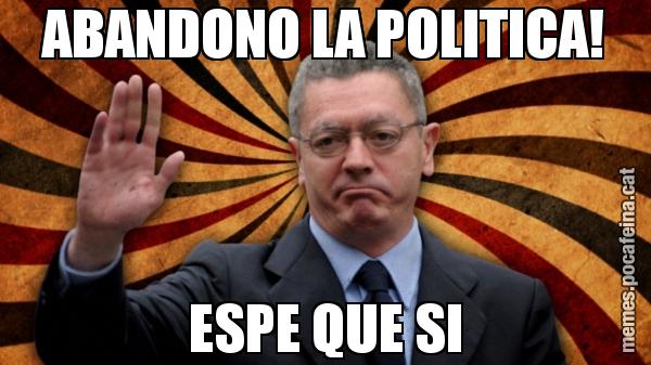 ABANDONO LA POLITICA! ESPE QUE SI
