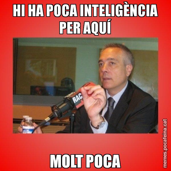 HI HA POCA INTELIGÈNCIA PER AQUÍ MOLT POCA - Pere Navarro Titoleta