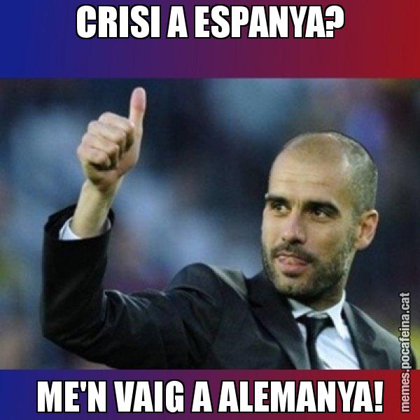 CRISI A ESPANYA? ME'N VAIG A ALEMANYA! - Pep Guardiola
