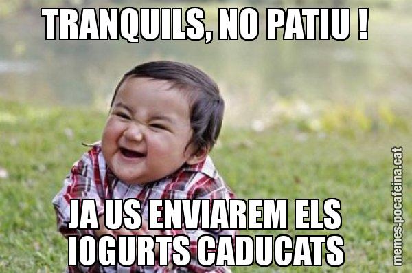 TRANQUILS, NO PATIU ! JA US ENVIAREM ELS IOGURTS CADUCATS - El diabòlic nen asiàtic