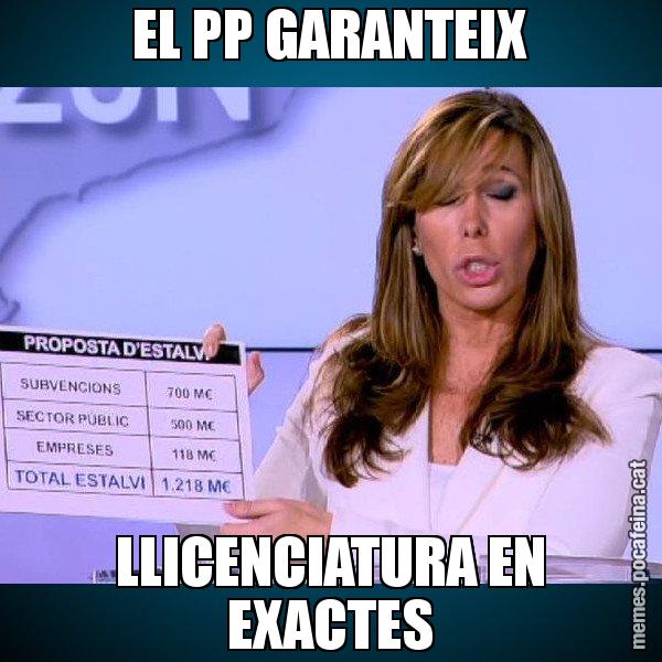 EL PP GARANTEIX LLICENCIATURA EN EXACTES - Alícia Paper i Suma