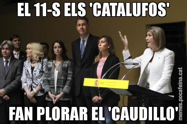 EL 11-S ELS 'CATALUFOS' FAN PLORAR EL 'CAUDILLO'