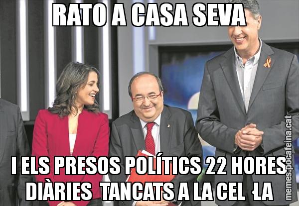 RATO A CASA SEVA I ELS PRESOS POLÍTICS 22 HORES DIÀRIES  TANCATS A LA CEL·LA