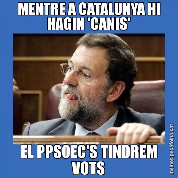 MENTRE A CATALUNYA HI HAGIN 'CANIS' EL PPSOEC'S TINDREM VOTS - Mmmmmariano Rajoy