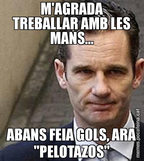 M'AGRADA TREBALLAR AMB LES MANS... ABANS FEIA GOLS, ARA "PELOTAZOS"